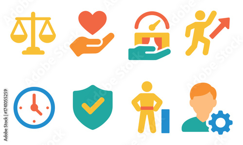 Colorful Professionalism Icons