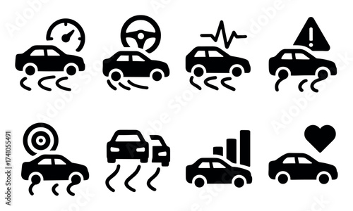 Drifting Icons Grid