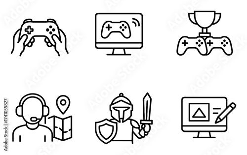 Minimalist Gaming Icons