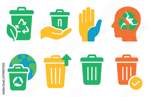 Waste Sorting Icons
