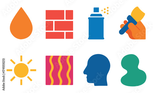 Colorful Mural Icons