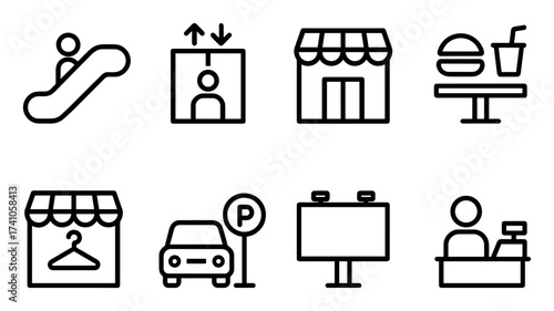 Minimalist Mall Icons