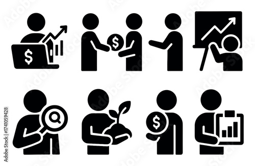 Financial Icons Grid
