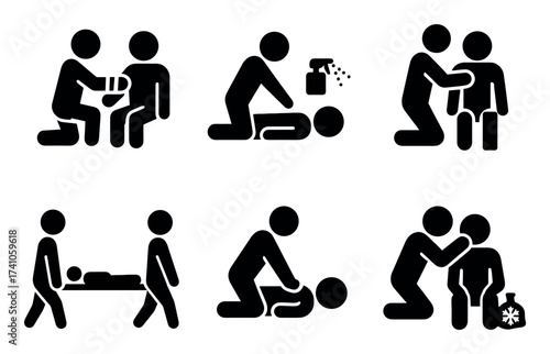 First Aid Icons Grid