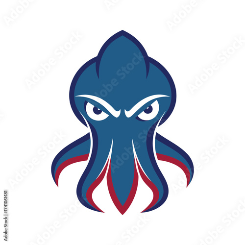 vector illustration of an octopus