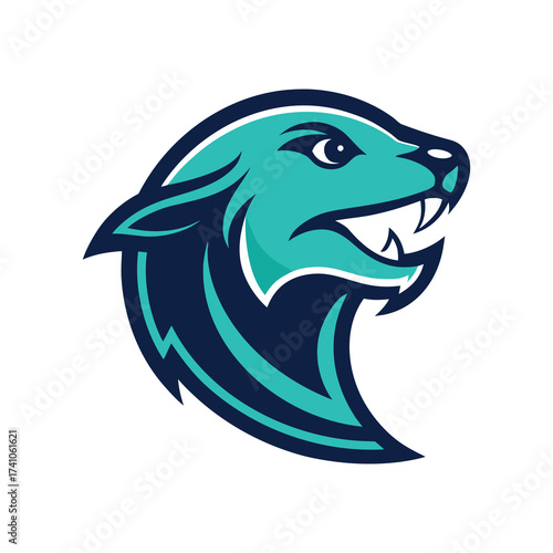vector illustration of a blue shark