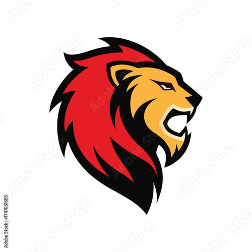 Wallpaper Mural vector illustration of a lion Torontodigital.ca