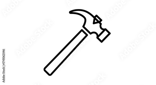 Hammer Icon – Construction Repair Tool Symbol