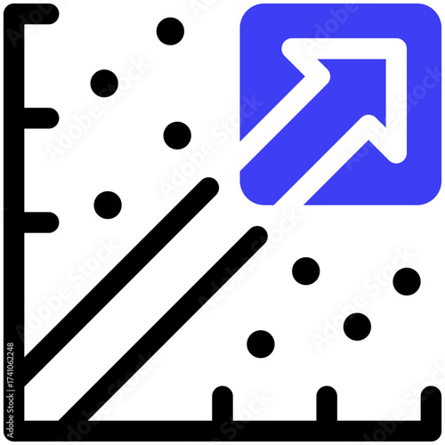 Linear Regression Icon