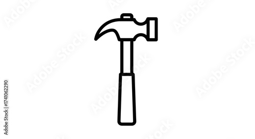 Hammer Icon – Construction Repair Tool Symbol
