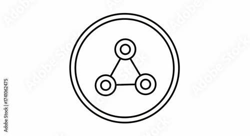 Network Connection Icon – Technology Link Symbol