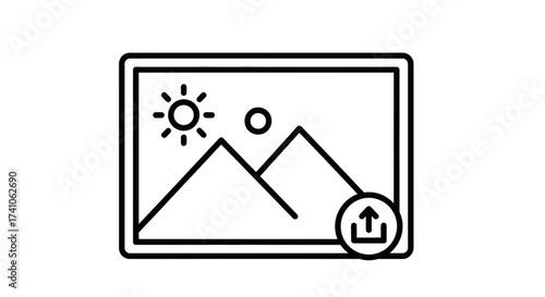 Image Upload Icon – Photo Gallery Picture Symbol