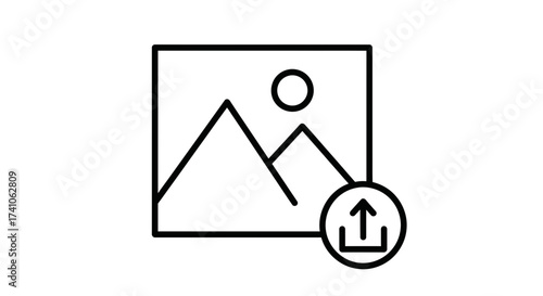 Image Upload Icon – Photo Gallery Picture Symbol
