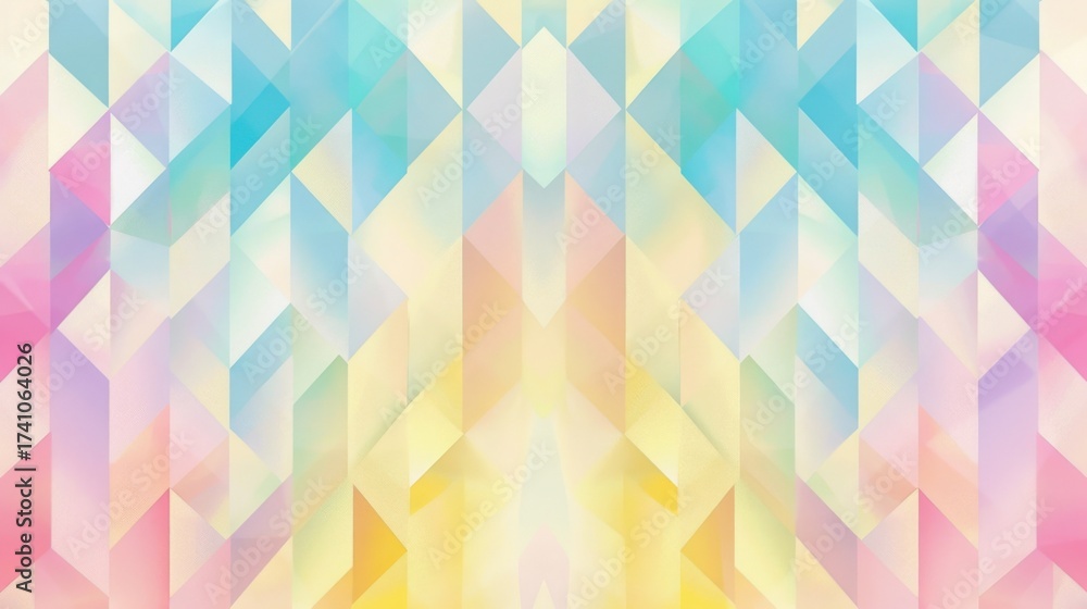 Fototapeta premium Pastel-colored Geometric Pattern Frame-