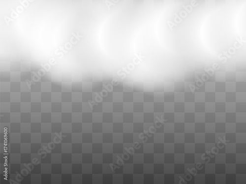 Vector illustration of smoky mist or toxic vapor on floor. Meteorological phenomenon or condensation.