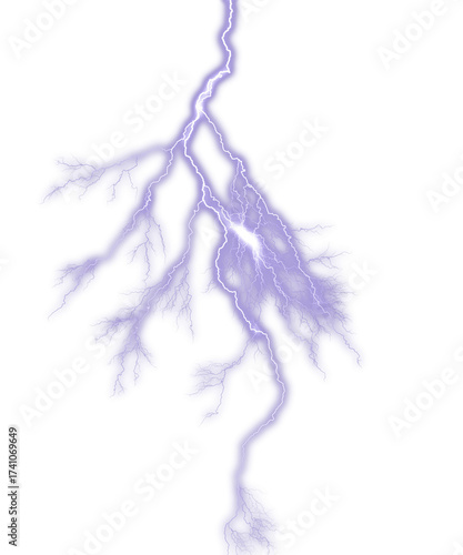 Powerful lightning strikes illuminating the dark sky with vibrant energy, perfect for dramatic scenes and electrifying designs now!