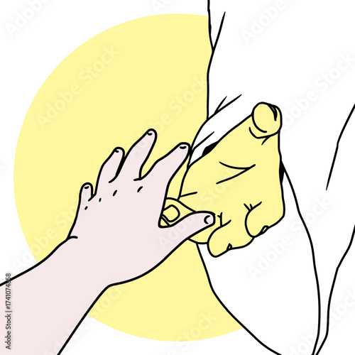 Divine Support and Guidance Concept Jesus Hand. Symbolizing faith, hope, love, and trust in God. Perfect for Christian art, religious design, worship, and spiritual themes