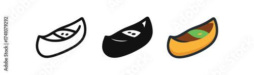 Minimalist turkish hat variations in monochrome and color styles