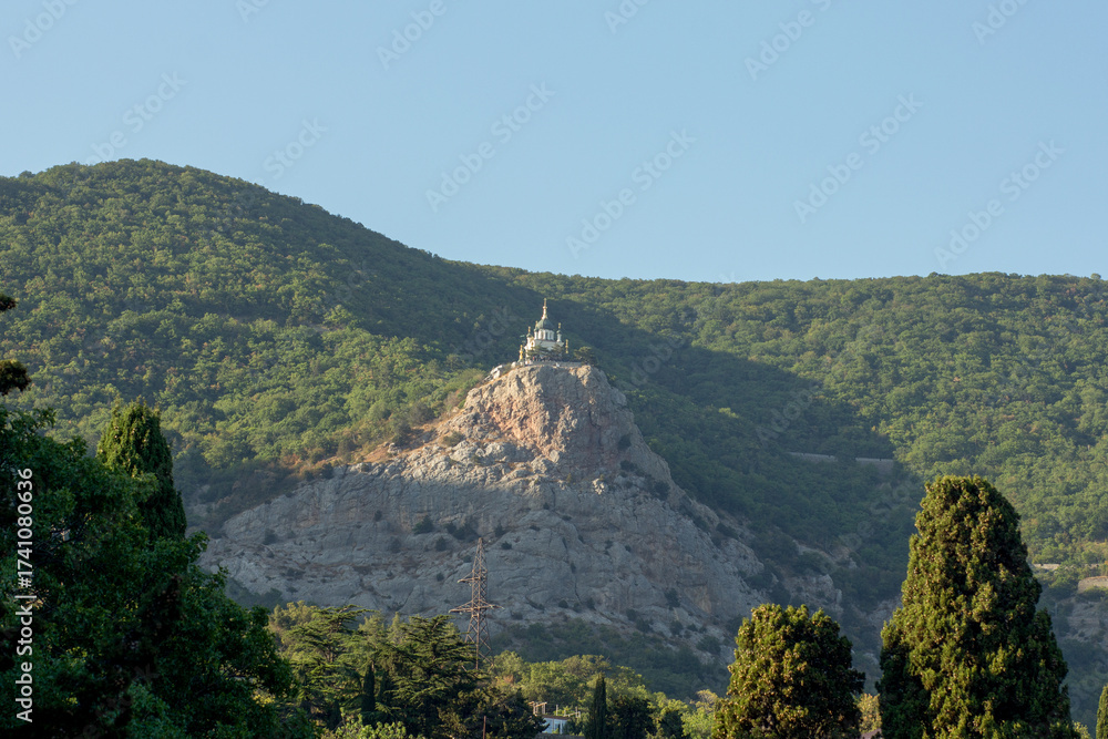 Obraz premium Foros, Crimea - 21 August 2025 View of the Foros Church from Foros