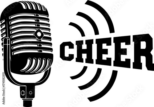 Loud Speaker icon. vintage