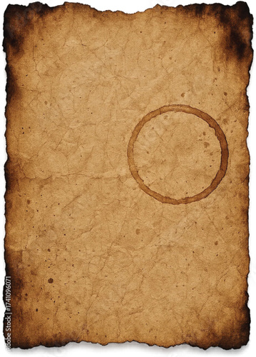 Elegant Lace Ornament on Textured Paper Background