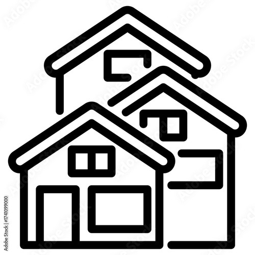 villa outline icon