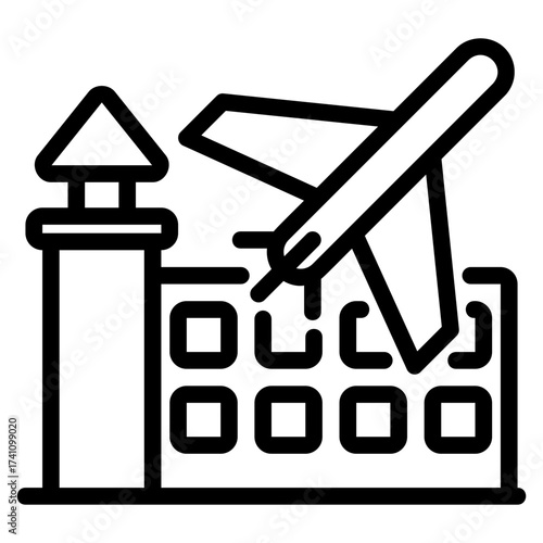 airport outline icon