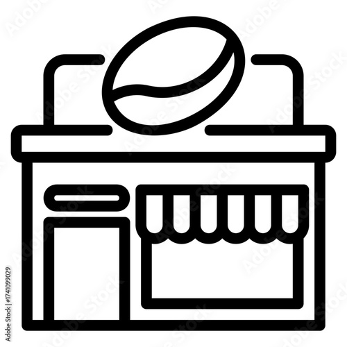 cafe outline icon