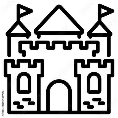 castle outline icon