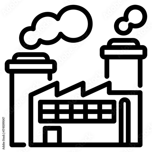 factory outline icon