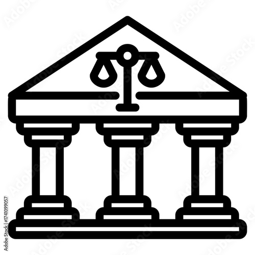 court outline icon