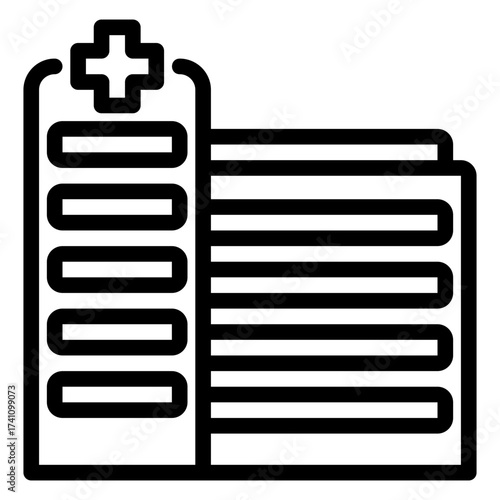 hospital outline icon