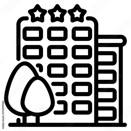 hotel outline icon