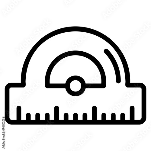 Ruler outline icon