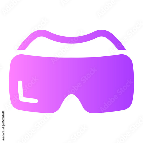 safety goggles gradient icon