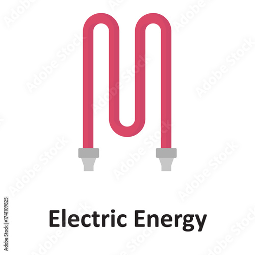 Electric energy Vector icon which can easily modify or edit