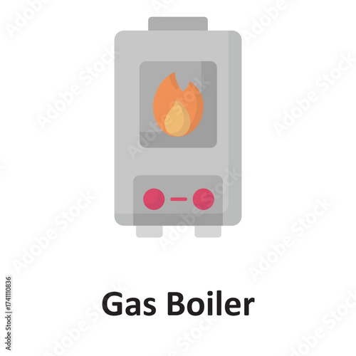 Central heating Vector icon which can easily modify or edit