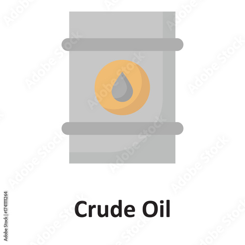 Crude oil Vector icon which can easily modify or edit