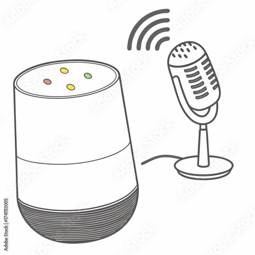 Smart speaker and microphone with wifi signal voice assistant