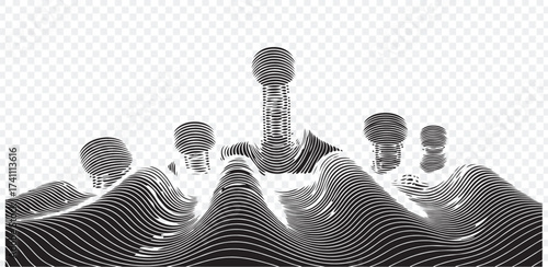 Abstract Concept of Energy Connection