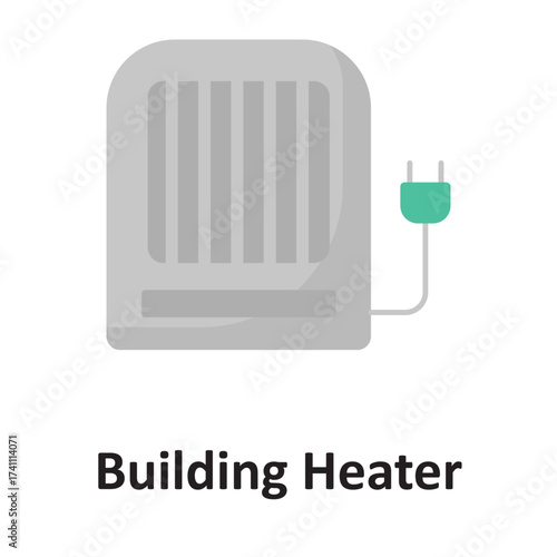 Building heater Vector icon which can easily modify or edit