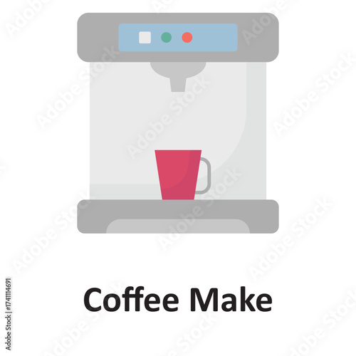 Coffee brewer Vector icon which can easily modify or edit