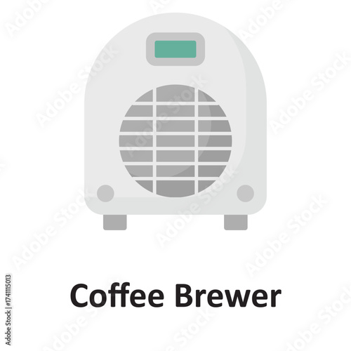 Coffee brewer Vector icon which can easily modify or edit