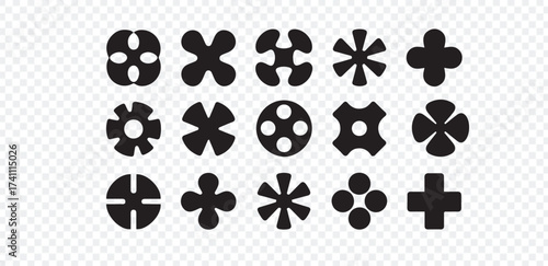 Pink lotus flower stages of blooming set