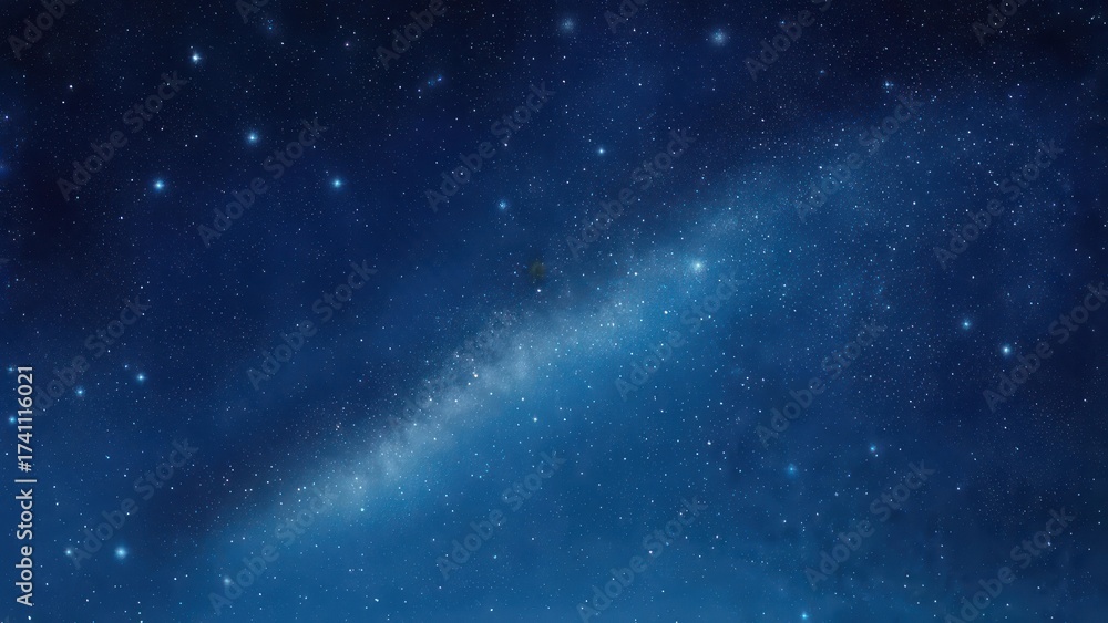 Obraz premium Stunning View of the Milky Way Galaxy at Night.
