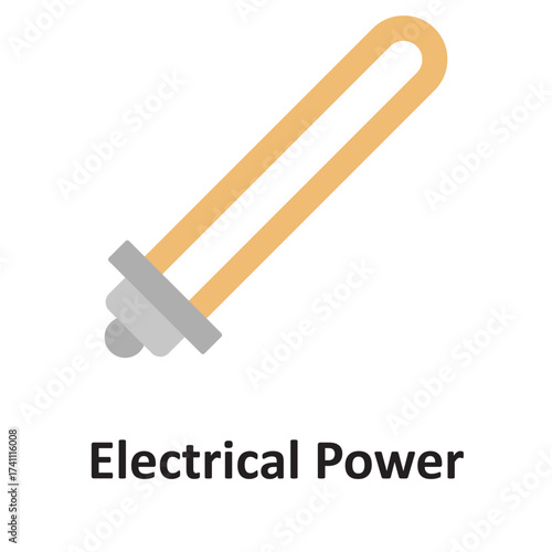 Electric energy Vector icon which can easily modify or edit