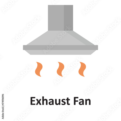 Gas exhauster Vector icon which can easily modify or edit