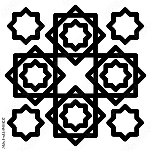 Ornament outline icon