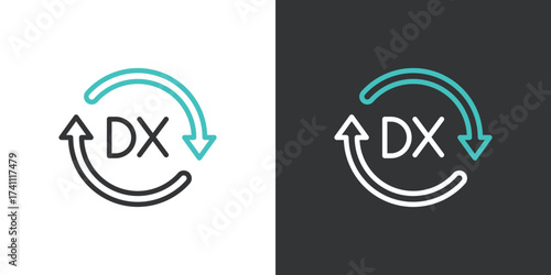 DXの2色ラインアイコン