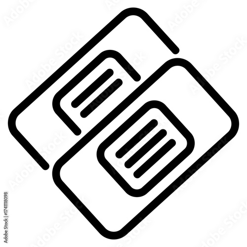 Plaster outline icon
